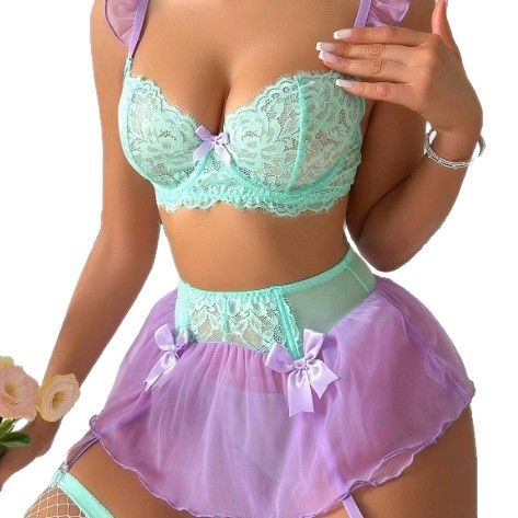 Lace Bralette Set - Set Lingerie Sexy in Pizzo per