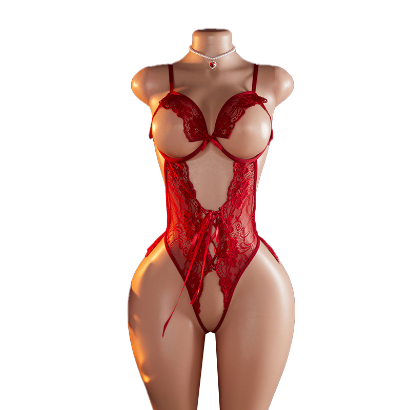 Lace Bralette Set - Lingerie sexy trasparente per le donne