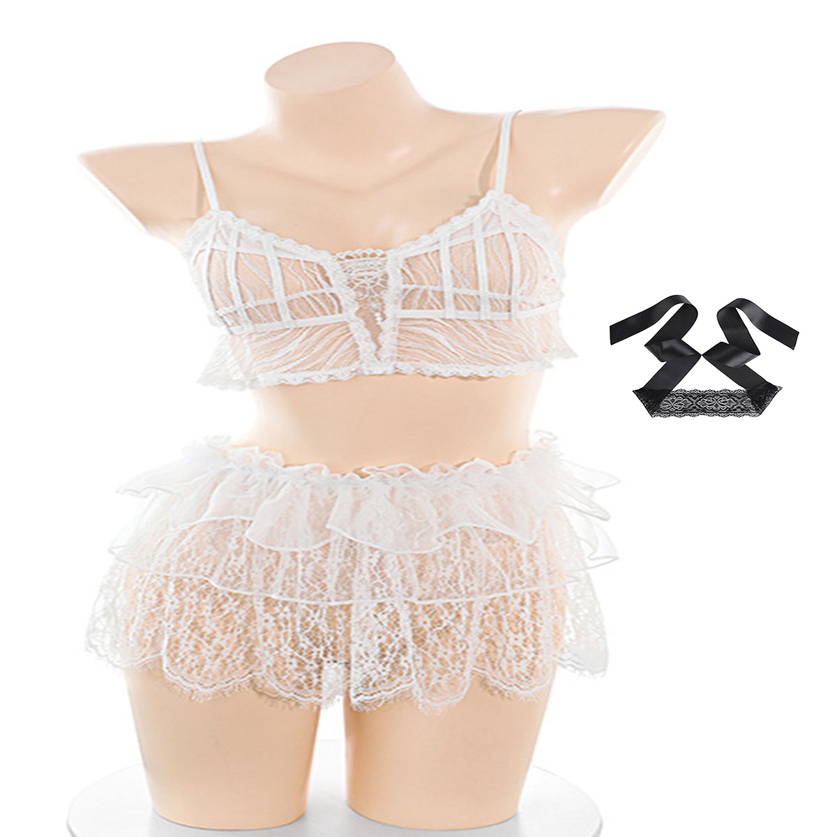 LISM Set di lingerie da donna  - Lace Bralette Set recensione e prezzo