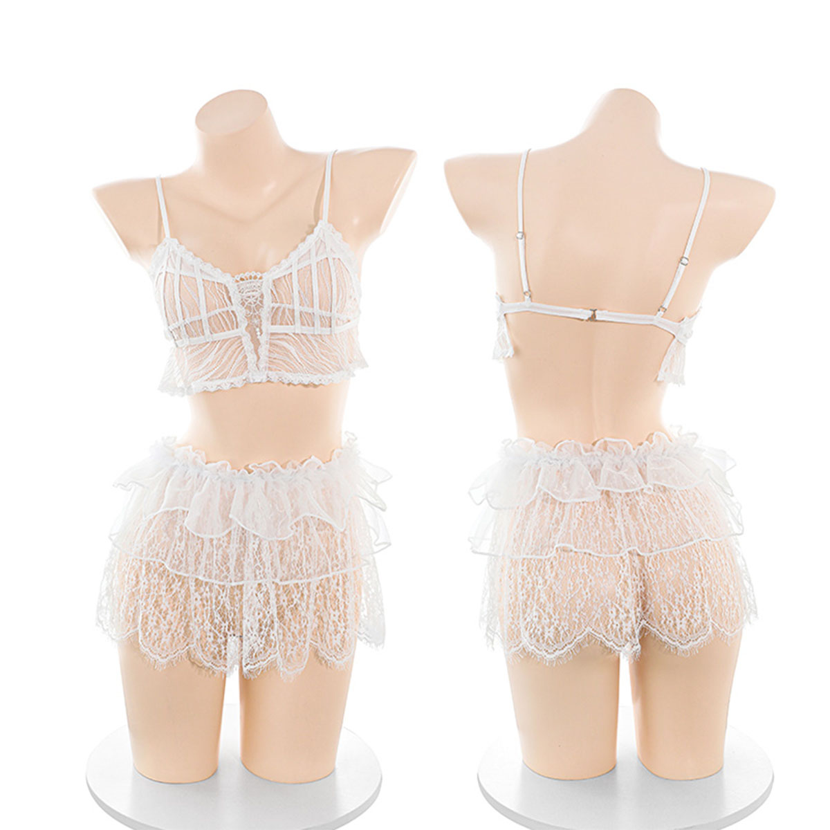 LISM Set di lingerie da donna  - Lace Bralette Set recensione e prezzo